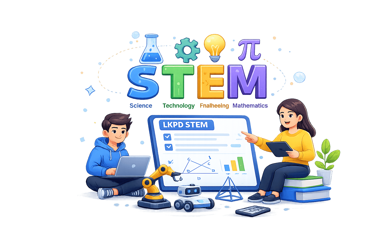 Ilustrasi STEM Challenge Studio